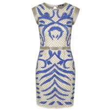Lace & Beads Malta Cream Embellished Dress