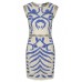 Lace & Beads Malta Cream Embellished Dress