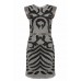 Lace & Beads Malta Grey Embellished Dress