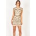 Lace & Beads Malta Nude Embellished Dress