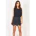 Lace & Beads Sharon Diamond Navy Embellished Dress