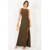 Tfnc Fatima Khaki Maxi Dress