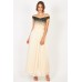Lace & Beads Jenny Cream Maxi Dress
