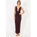Tfnc Barbara Wine Maxi Dress