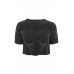 Lace & Beads Opal Black Top