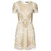 Lace & Beads Tara Nude Embellished Dress