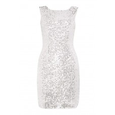 Lace & Beads Marissa White Embellished Dress