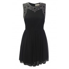 Lace & Beads Becky Black Dress