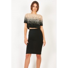Lace & Beads Jenny Black Top