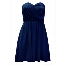Tfnc Anabella Navy Chiffon Dress