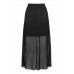 Tfnc Manish Black Midi Skirt