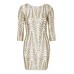 Tfnc Roma White Sequin Dress