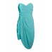 Tfnc Dolly Aqua Bandeau Dress