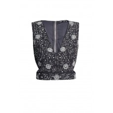 Lace & Beads Vera Navy Top