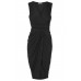 Walg Wrap Mini Black Dress