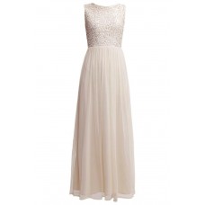 Lace & Beads Belle Nude Maxi Dress