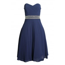 Tfnc Geri Embellished Navy Midi Dress