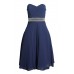 Tfnc Geri Embellished Navy Midi Dress