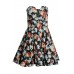 Tfnc Geri Black Floral Bandeau Dress