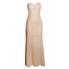 Tfnc Gaynor Nude Sequin Maxi Dress