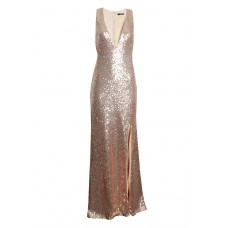 Tfnc Tallulah Nude Sequin Maxi Dress