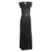 Lace & Beads London Black Embellished Maxi Dress