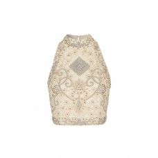 Lace & Beads Paula Beige Top