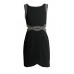 Tfnc Malaga Embellished Black Wrap Dress