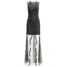 Lace & Beads Roma Navy Maxi Dress