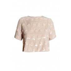 Lace & Beads Reena Pink Top