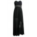 Tfnc Cadence Black Maxi Embellished Dress