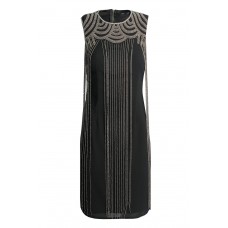 Lace & Beads Taylor Fringe Black Embellished Dress Lace & Beads Taylor Fringe Black Embellished Dress