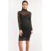 Tfnc Rosalie Black Bodycon Dress