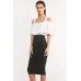 Tfnc Ariel Black Bodycon Dress