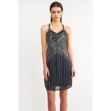 Lace & Beads Kandi Navy Embellished Dress