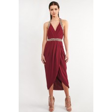 Tfnc Roxanne Wine Dress