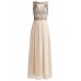 Lace & Beads Tina Nude Maxi Dress