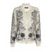 Lace & Beads Renee Beige Bomber Jacket