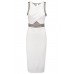 Tfnc Yalanna White Embellished Dress