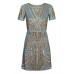 Lace & Beads Tara Grey Embellished Dress