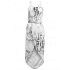Tfnc Zeus Printed White Dress