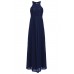 Lace & Beads Elanor Navy Maxi Dress