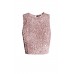 Lace & Beads Picasso Pink Sequin Top