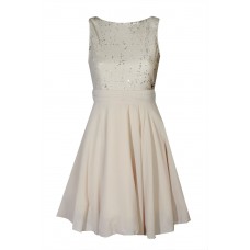 Tfnc Georgia Sequin Gold Dress