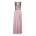 Lace & Beads Tina Pink Maxi Dress