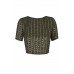 Lace & Beads Letty Khaki Top