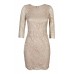 Tfnc Paris Lace Mocha Dress