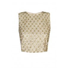 Lace & Beads Lizzy Gold Sequin Top