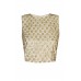 Lace & Beads Lizzy Gold Sequin Top