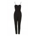 Walg Tailored Detail Black Jumpsuit